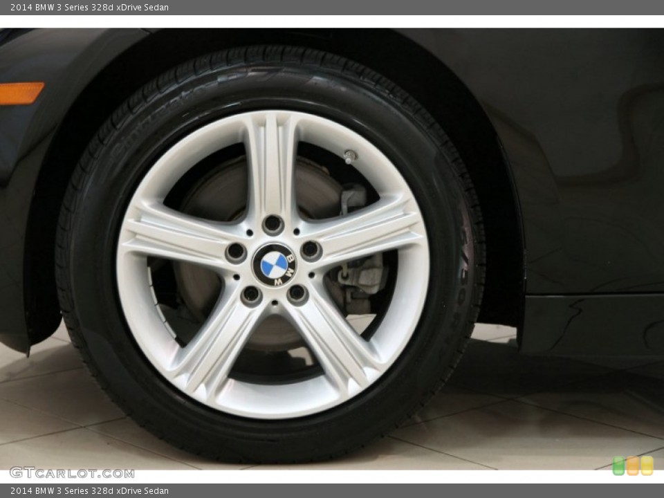 2014 BMW 3 Series 328d xDrive Sedan Wheel and Tire Photo #95323873