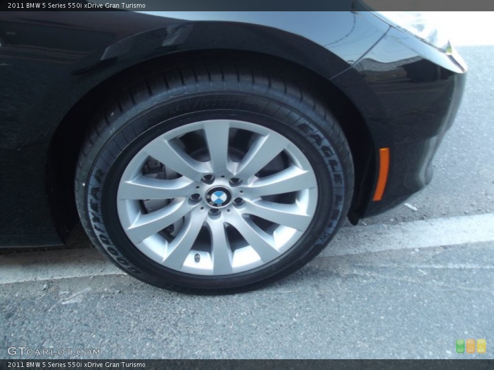 2011 BMW 5 Series 550i xDrive Gran Turismo Wheel and Tire Photo #95353645