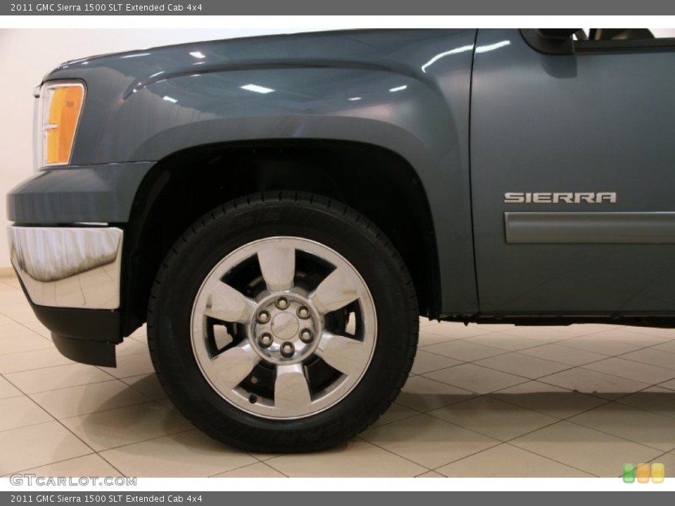 2011 GMC Sierra 1500 SLT Extended Cab 4x4 Wheel and Tire Photo #95369468
