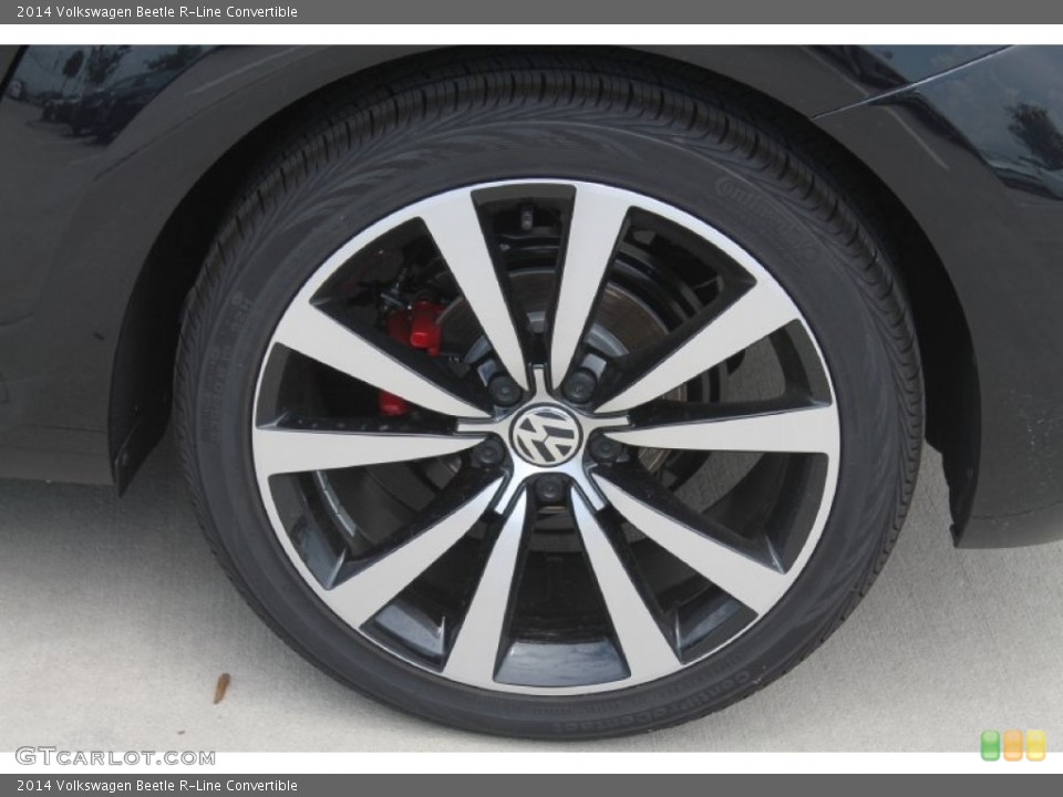 2014 Volkswagen Beetle R-Line Convertible Wheel and Tire Photo #95386550