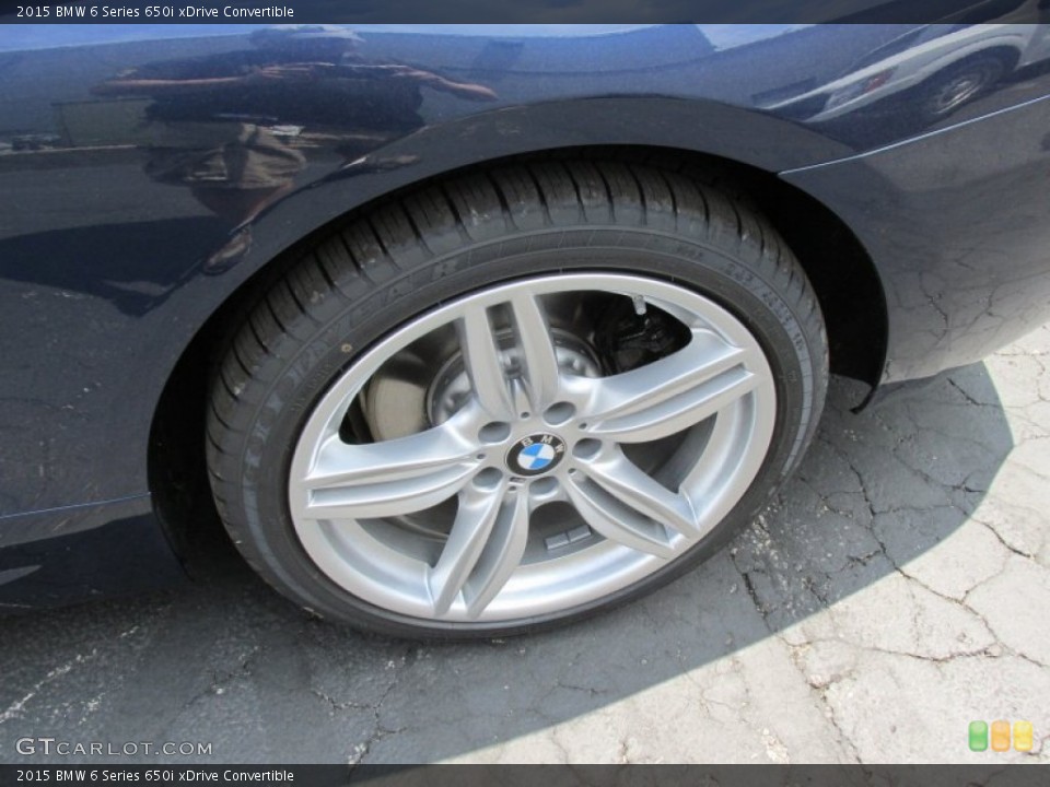 2015 BMW 6 Series 650i xDrive Convertible Wheel and Tire Photo #95398579