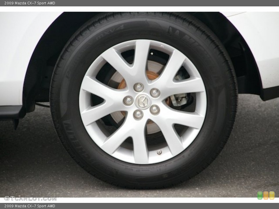 2009 Mazda CX-7 Sport AWD Wheel and Tire Photo #95398928