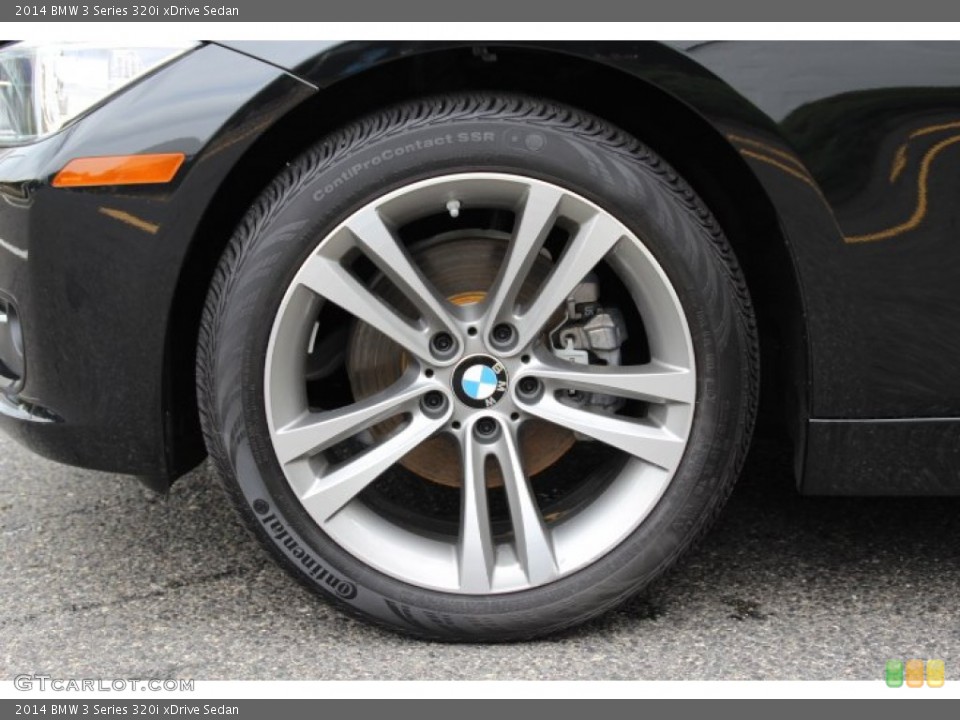 2014 BMW 3 Series 320i xDrive Sedan Wheel and Tire Photo #95404688