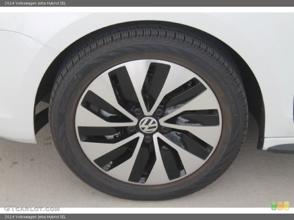 2014 Volkswagen Jetta Hybrid SEL Wheel and Tire Photo #95462396