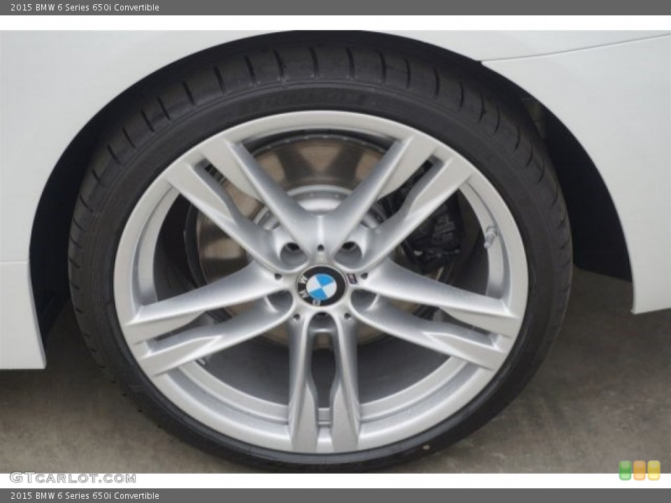 2015 BMW 6 Series 650i Convertible Wheel and Tire Photo #95472371