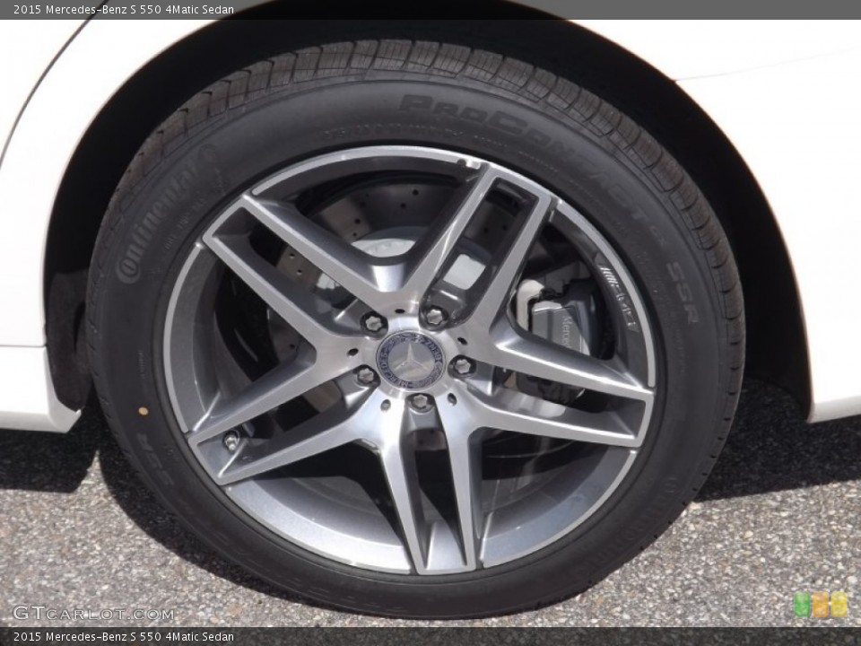 2015 Mercedes-Benz S 550 4Matic Sedan Wheel and Tire Photo #95490917