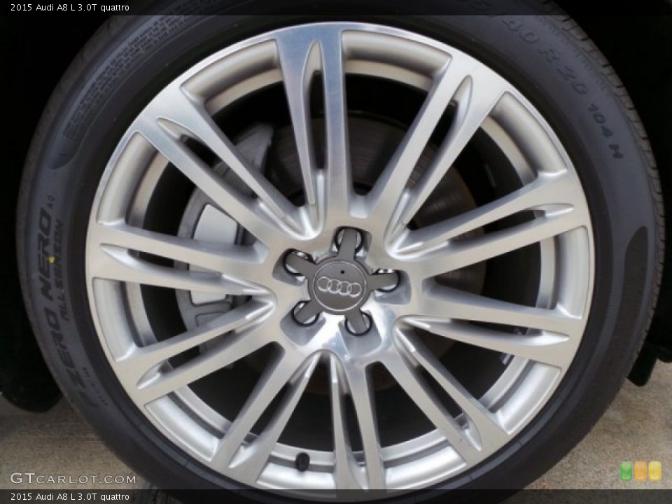 2015 Audi A8 L 3.0T quattro Wheel and Tire Photo #95499077