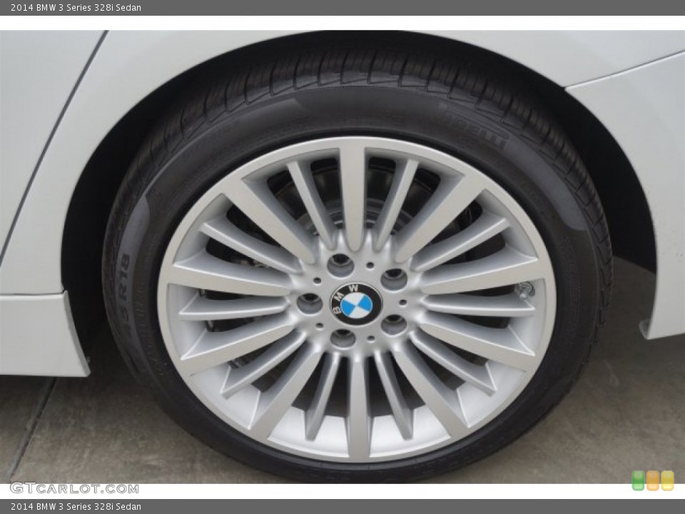 2014 BMW 3 Series 328i Sedan Wheel and Tire Photo #95521584