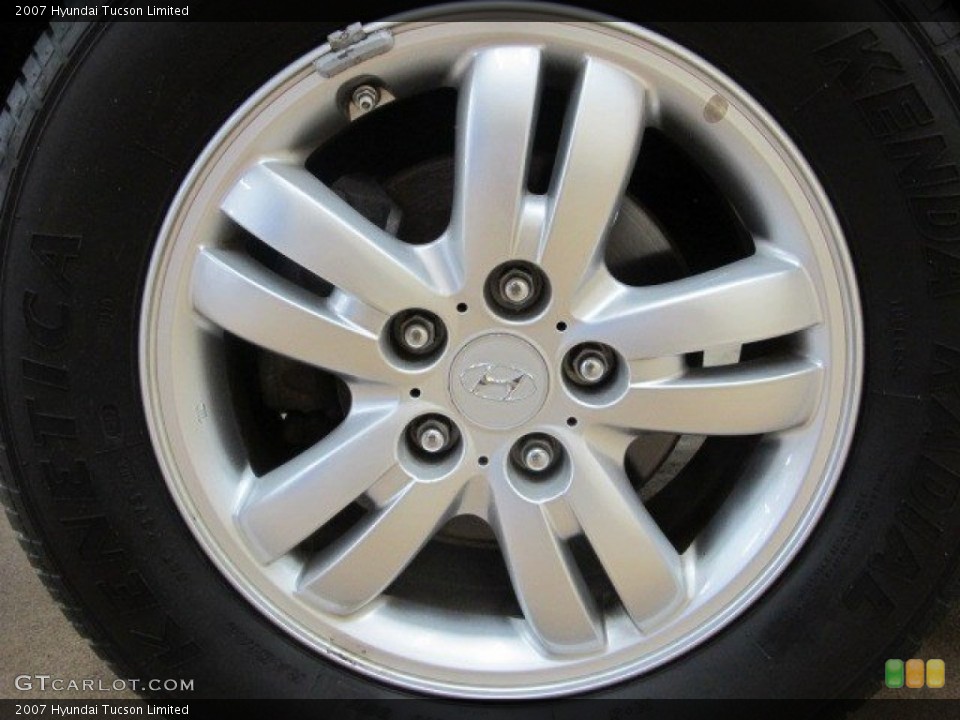 2007 Hyundai Tucson Limited Wheel and Tire Photo #95541714