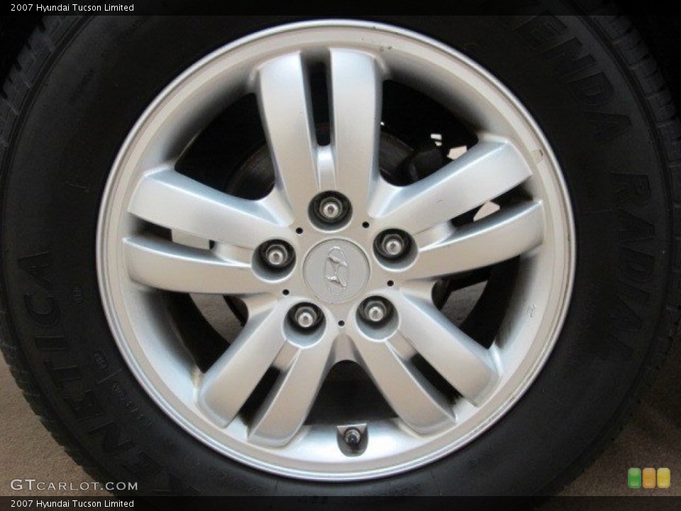 2007 Hyundai Tucson Limited Wheel and Tire Photo #95541744