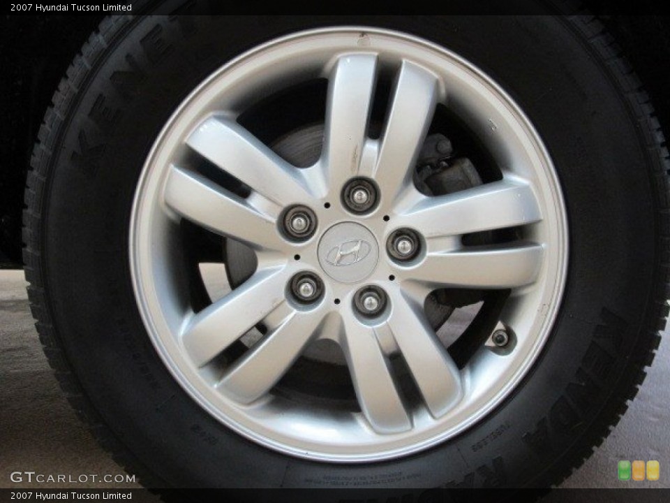 2007 Hyundai Tucson Limited Wheel and Tire Photo #95541774