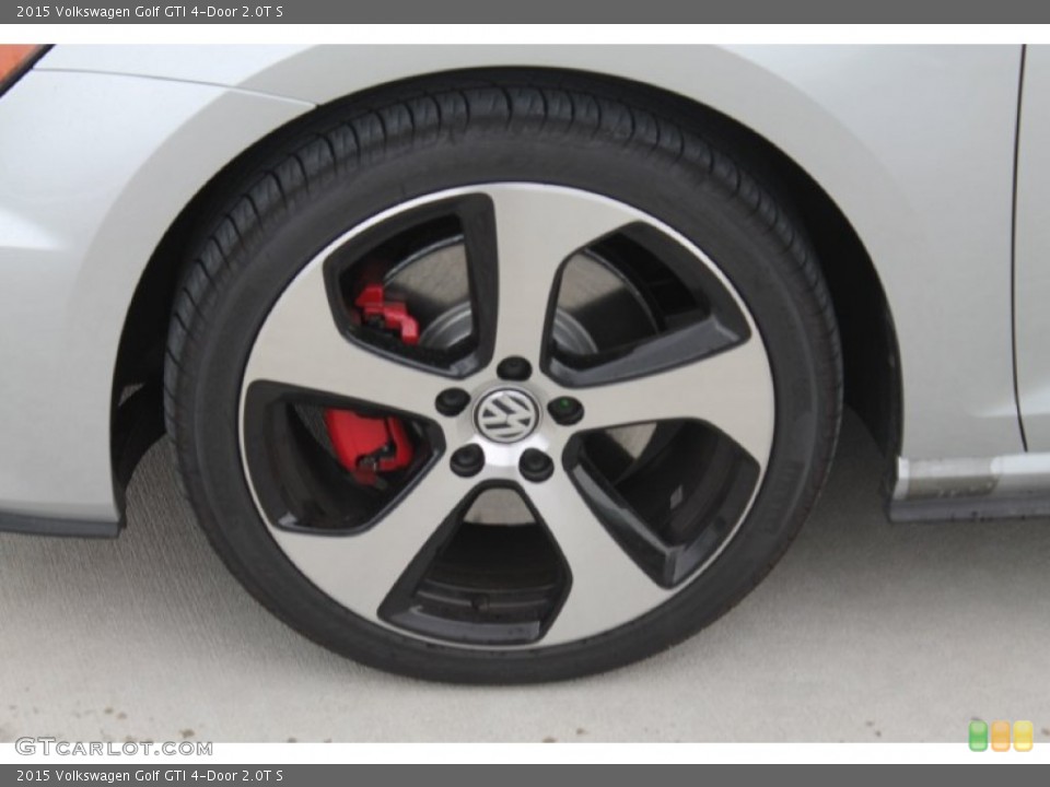 2015 Volkswagen Golf GTI 4-Door 2.0T S Wheel and Tire Photo #95553594