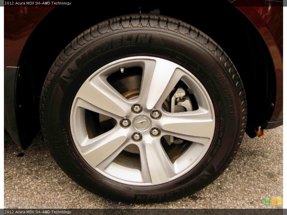 2012 Acura MDX SH-AWD Technology Wheel and Tire Photo #95590705