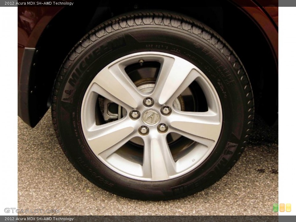 2012 Acura MDX SH-AWD Technology Wheel and Tire Photo #95590726