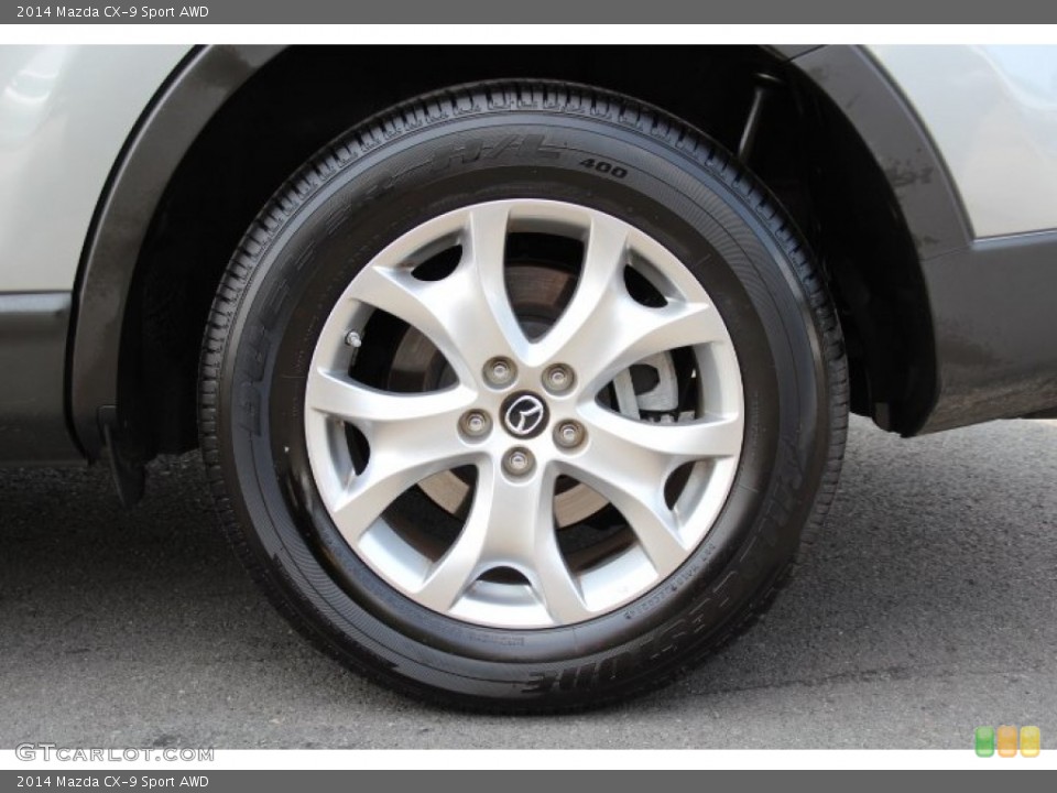 2014 Mazda CX-9 Sport AWD Wheel and Tire Photo #95601724