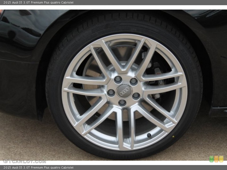 2015 Audi S5 3.0T Premium Plus quattro Cabriolet Wheel and Tire Photo #95650103