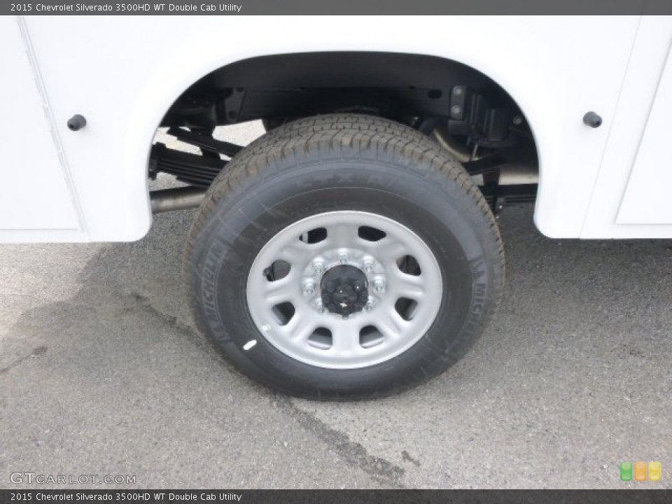 2015 Chevrolet Silverado 3500HD WT Double Cab Utility Wheel and Tire Photo #95661523