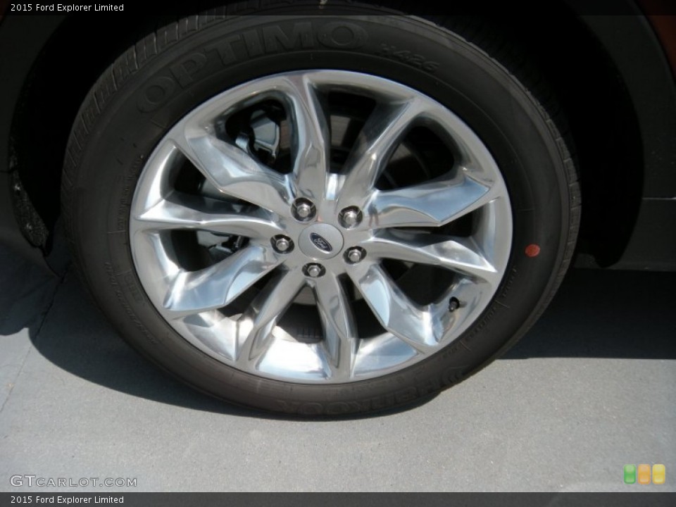 2015 Ford Explorer Limited Wheel and Tire Photo #95776593