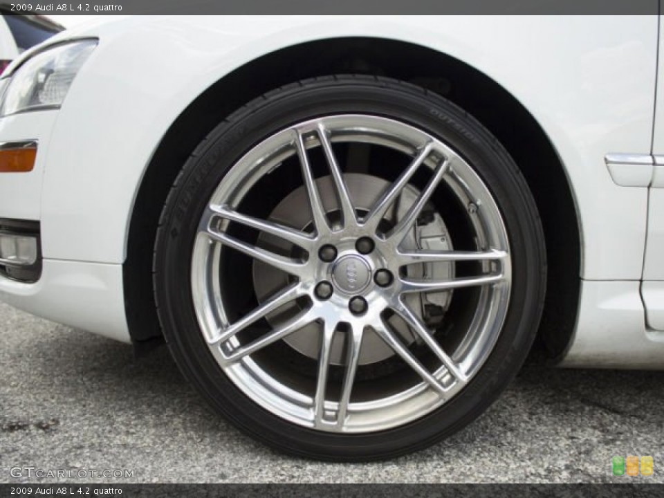 2009 Audi A8 L 4.2 quattro Wheel and Tire Photo #95804871