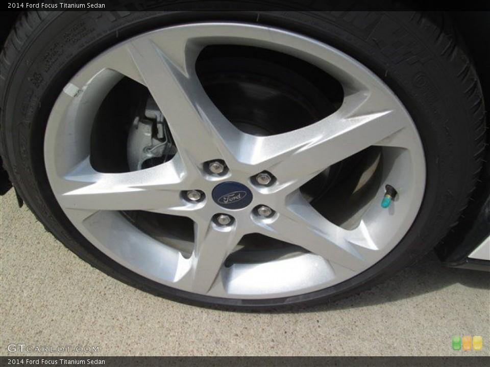2014 Ford Focus Titanium Sedan Wheel and Tire Photo #95835346