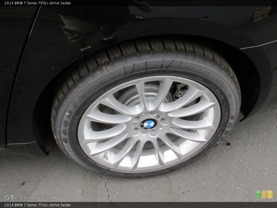 2014 BMW 7 Series 750Li xDrive Sedan Wheel and Tire Photo #95840515