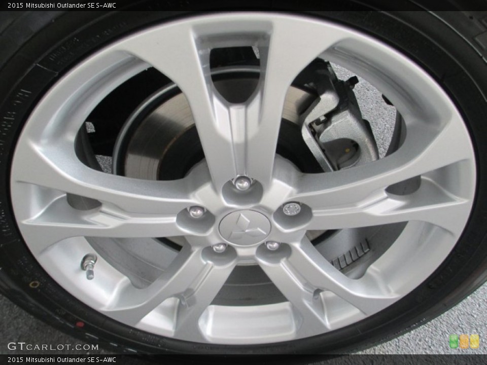 2015 Mitsubishi Outlander SE S-AWC Wheel and Tire Photo #95845633