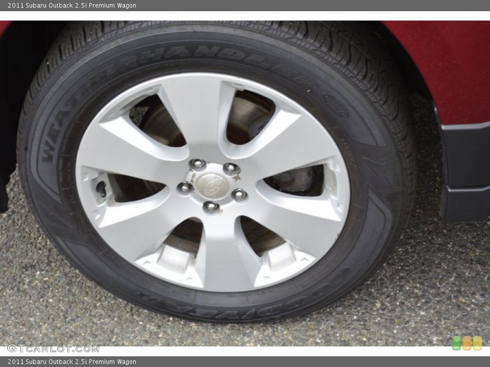 2011 Subaru Outback 2.5i Premium Wagon Wheel and Tire Photo #95890608