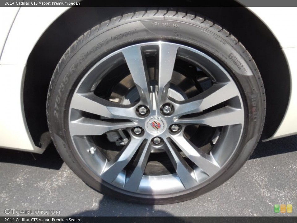 2014 Cadillac CTS Vsport Premium Sedan Wheel and Tire Photo #95923108