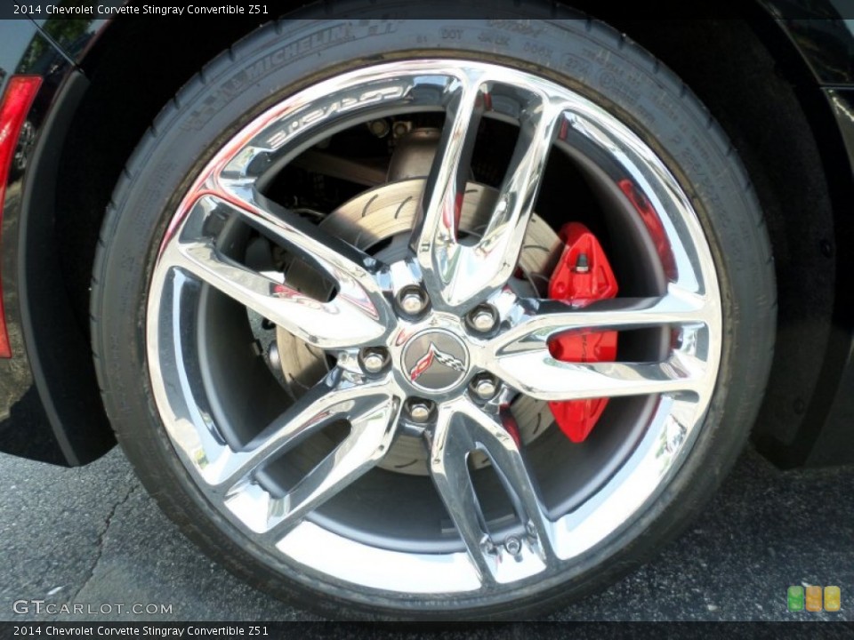 2014 Chevrolet Corvette Stingray Convertible Z51 Wheel and Tire Photo #95994714