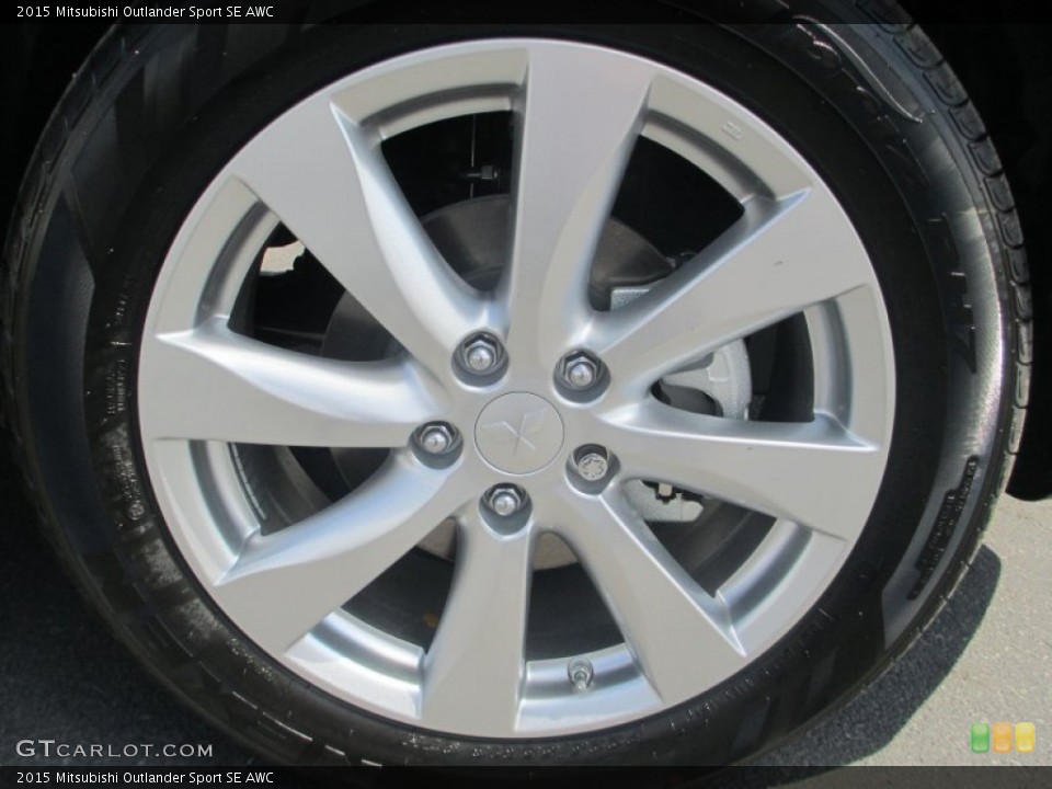 2015 Mitsubishi Outlander Sport SE AWC Wheel and Tire Photo #96009888
