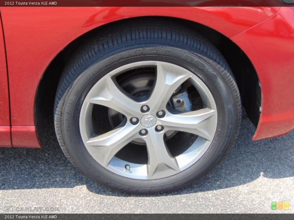 2012 Toyota Venza XLE AWD Wheel and Tire Photo #96023020