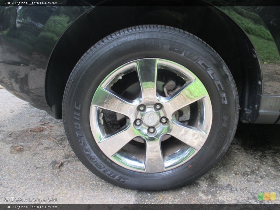 2009 Hyundai Santa Fe Limited Wheel and Tire Photo #96038097