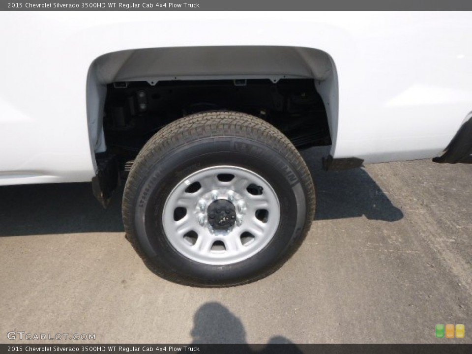 2015 Chevrolet Silverado 3500HD WT Regular Cab 4x4 Plow Truck Wheel and Tire Photo #96039255