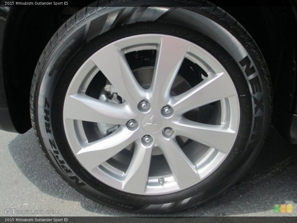 2015 Mitsubishi Outlander Sport ES Wheel and Tire Photo #96056490