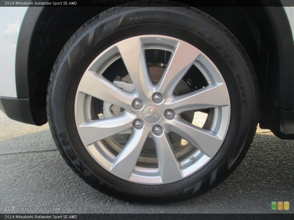 2014 Mitsubishi Outlander Sport SE AWD Wheel and Tire Photo #96057570