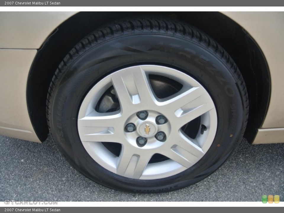 2007 Chevrolet Malibu LT Sedan Wheel and Tire Photo #96066594