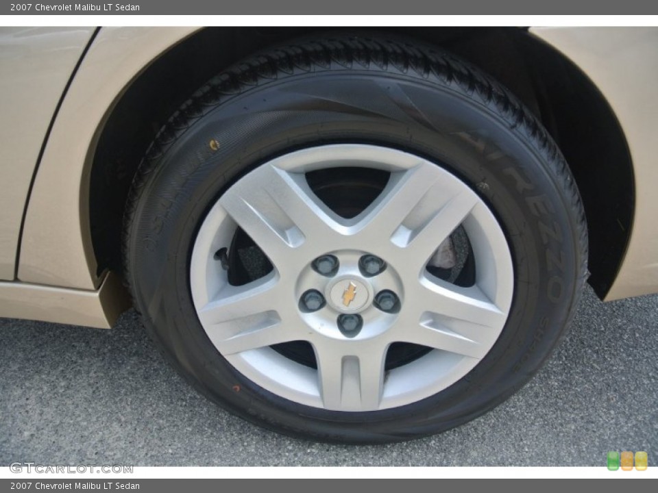 2007 Chevrolet Malibu LT Sedan Wheel and Tire Photo #96066621