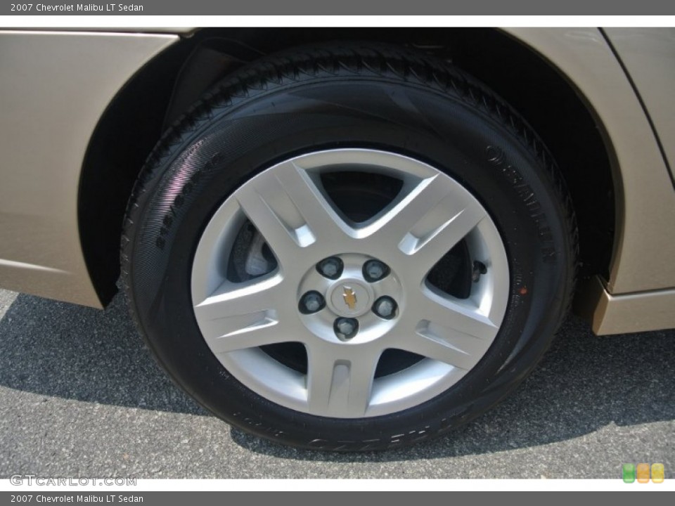 2007 Chevrolet Malibu LT Sedan Wheel and Tire Photo #96066646