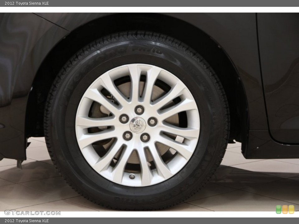 2012 Toyota Sienna XLE Wheel and Tire Photo #96075555
