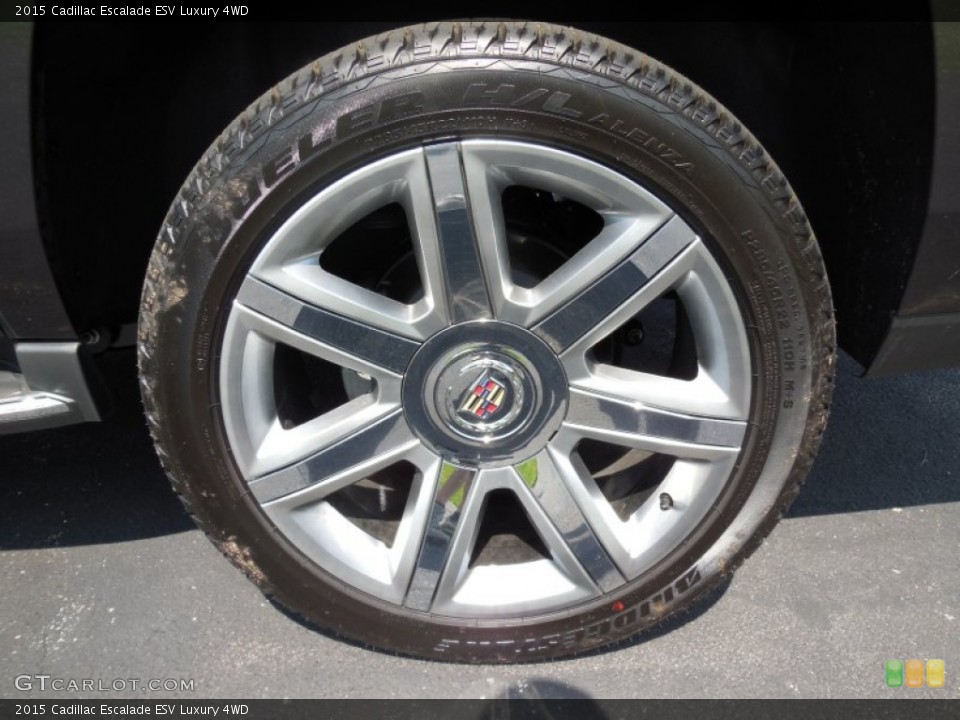 2015 Cadillac Escalade ESV Luxury 4WD Wheel and Tire Photo #96077448