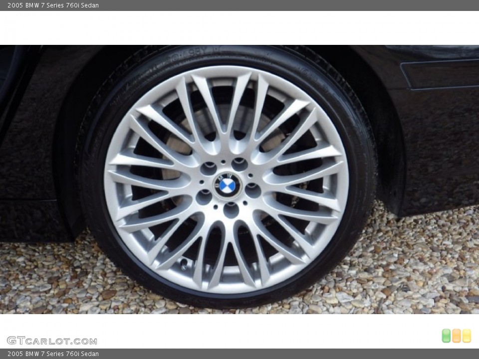 2005 BMW 7 Series 760i Sedan Wheel and Tire Photo #96086977
