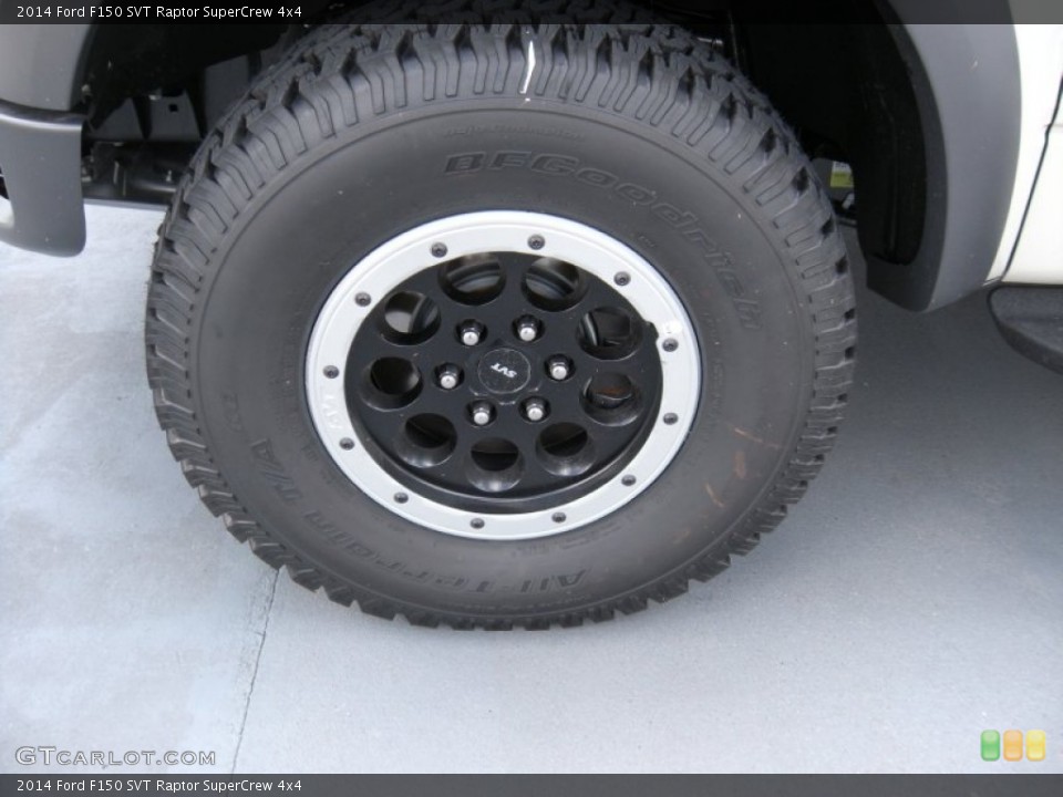 2014 Ford F150 SVT Raptor SuperCrew 4x4 Wheel and Tire Photo #96108955
