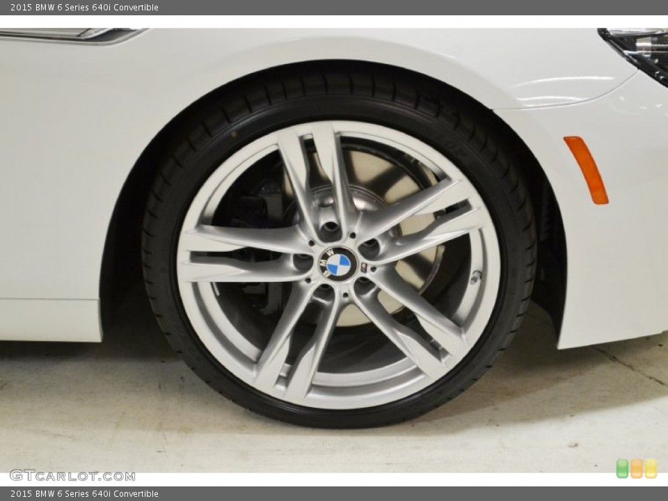 2015 BMW 6 Series 640i Convertible Wheel and Tire Photo #96138377
