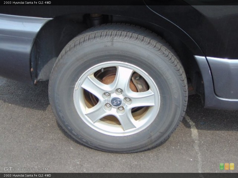 2003 Hyundai Santa Fe GLS 4WD Wheel and Tire Photo #96175337