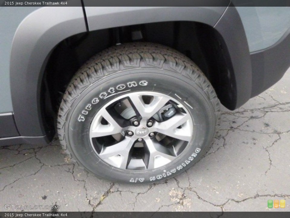2015 Jeep Cherokee Trailhawk 4x4 Wheel and Tire Photo #96263127