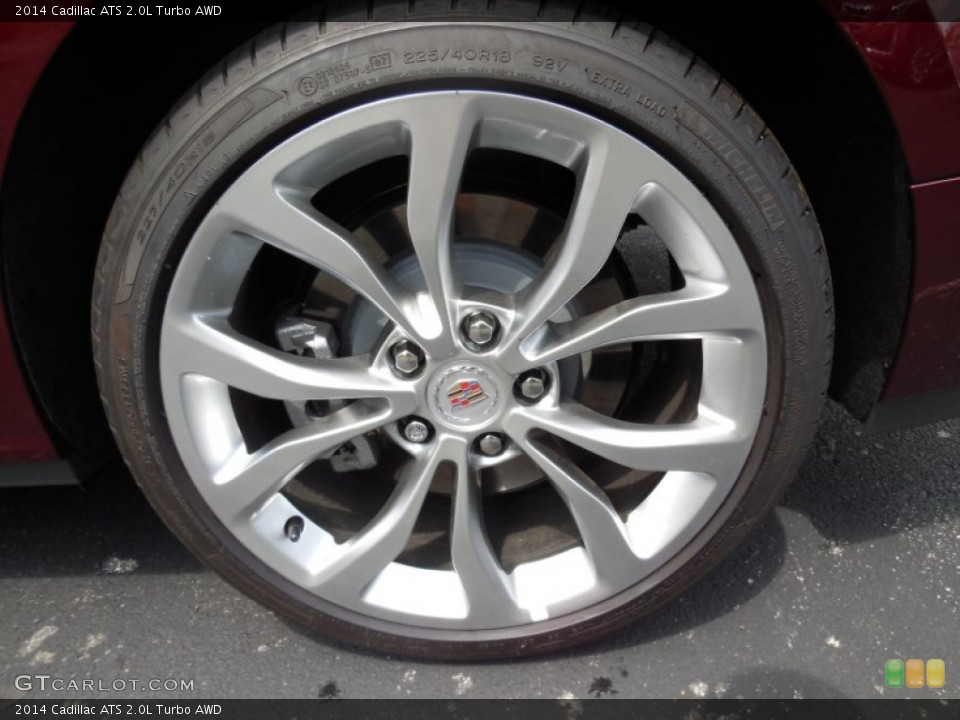 2014 Cadillac ATS 2.0L Turbo AWD Wheel and Tire Photo #96331023