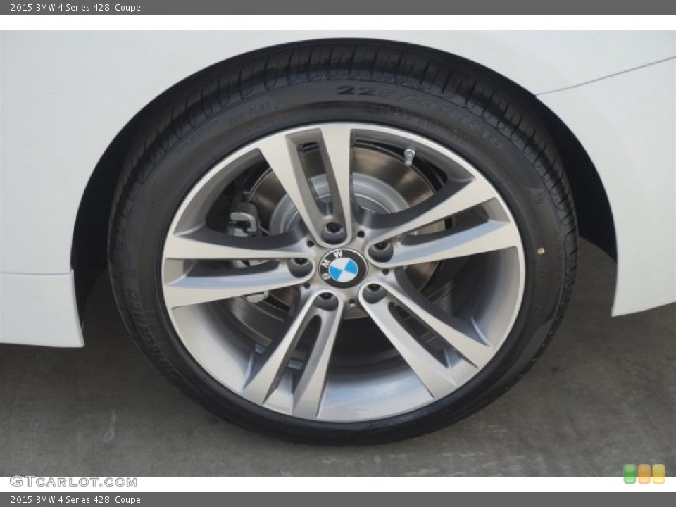 2015 BMW 4 Series 428i Coupe Wheel and Tire Photo #96332409