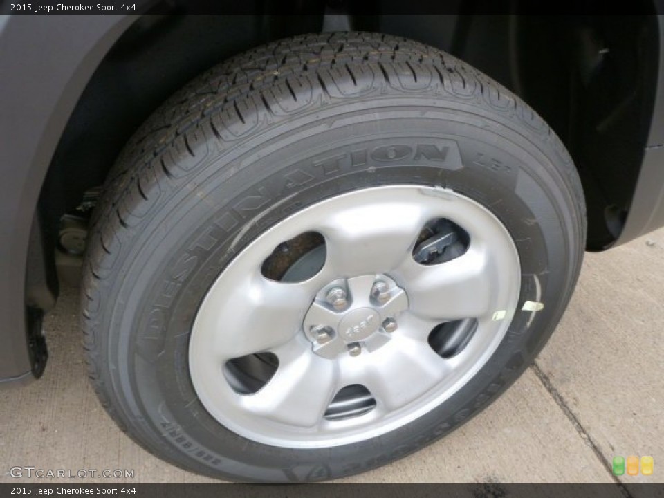 2015 Jeep Cherokee Sport 4x4 Wheel and Tire Photo #96342559