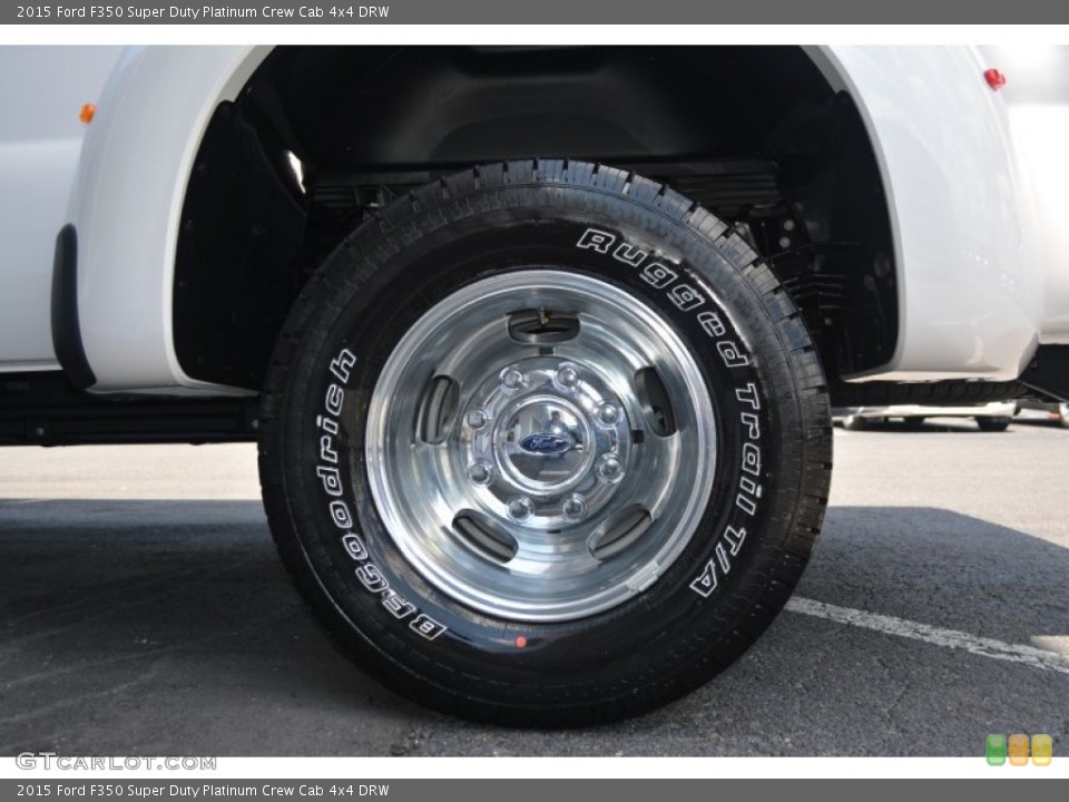 2015 Ford F350 Super Duty Platinum Crew Cab 4x4 DRW Wheel and Tire Photo #96344836