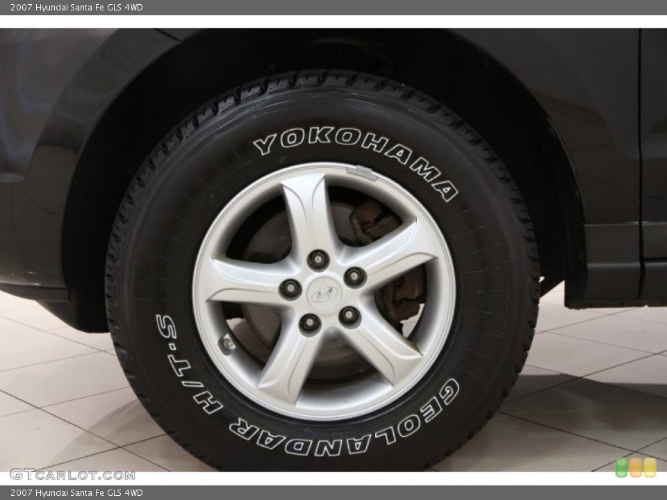 2007 Hyundai Santa Fe GLS 4WD Wheel and Tire Photo #96362155